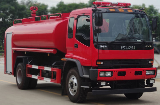 240HP 6 Wheeled Fire Truck With Water Tank 10T Multifunctional