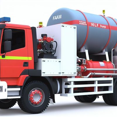 Foam Fire Truck with 2320L Water Tank and 90L/s Pump Flow