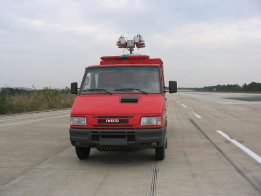 Couleur rouge du camion de pompiers 4x2 de mini camion d'IVECO 95KW pour la lutte contre l'incendie
