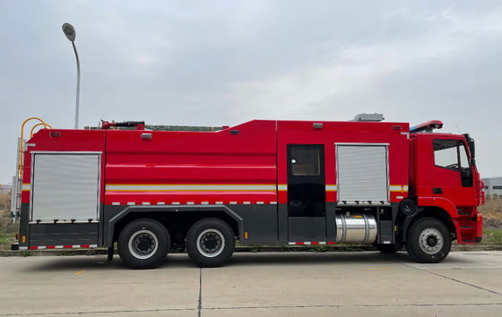 IVECO 290HP Fire Department Rescue Trucks 10 Wheeled 10000L Capacity